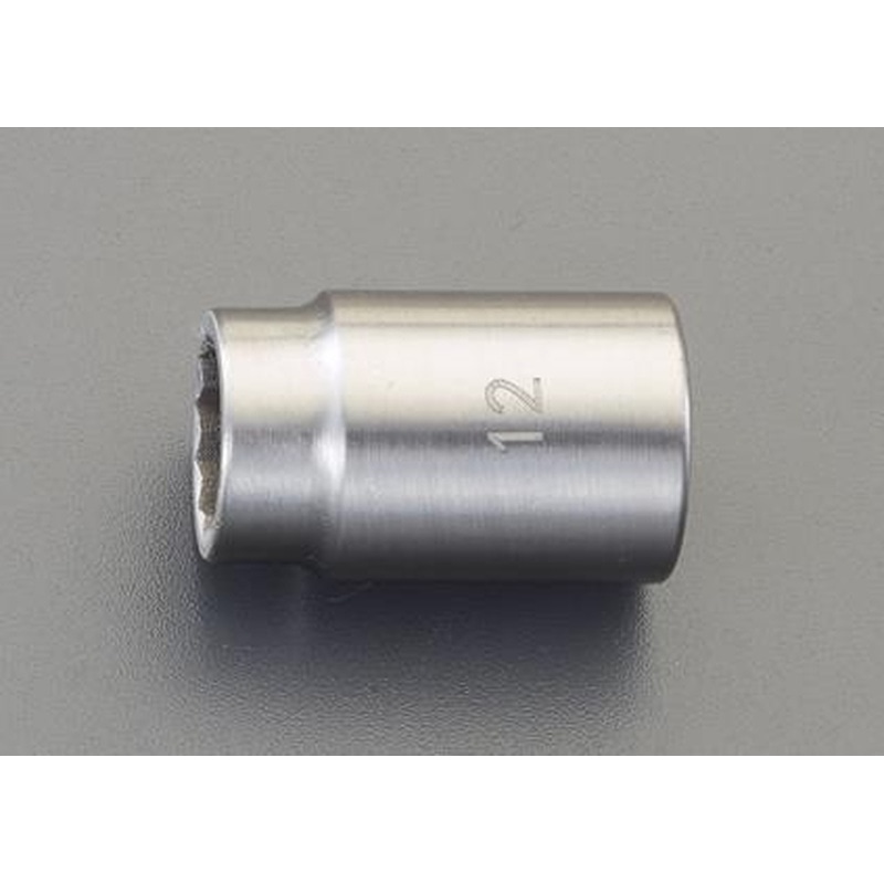 エスコ EA618SA-6 3/8”DR/6mmソケット(ステンレス製) 1個（ご注文単位1個）【直送品】