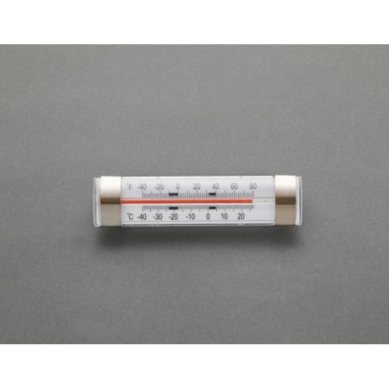 エスコ EA728GJ-12 125x31mm冷蔵庫用温度計 1個(ご注文単位1個)【直送品】