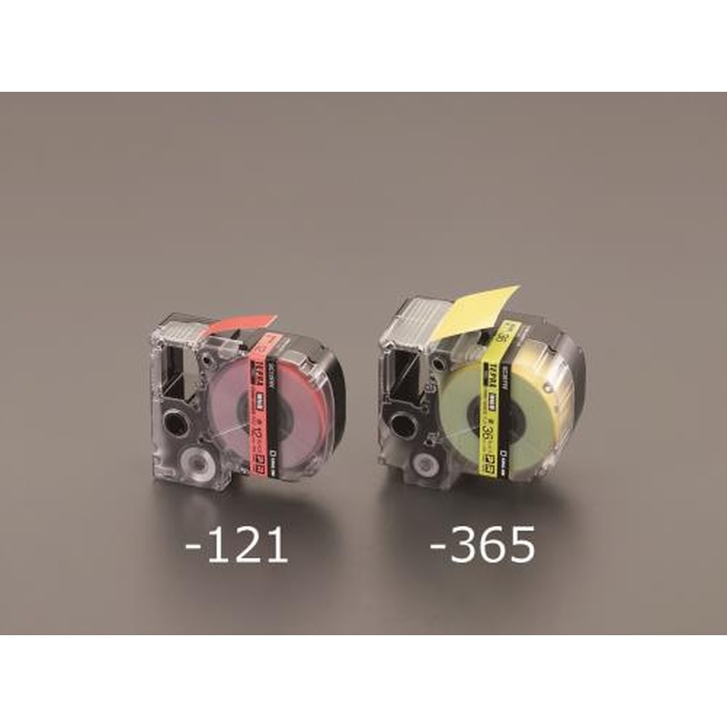 エスコ EA761DE-184 18mmテープカセット(強粘着/白・黒文字) 1個（ご注文単位1個）【直送品】