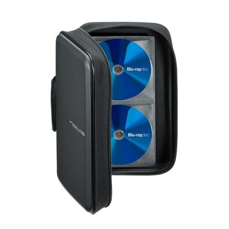 エスコ EA762EE-131 180x92x300mmCD/DVD/BDケース(104枚/ブラック) 1個(ご注文単位1個)【直送品】