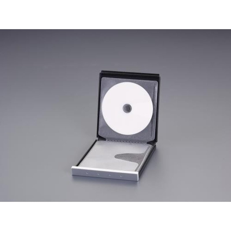 エスコ EA762EE-141 156x19x140mmCD/DVD/BD(8枚/ブラック) 1個(ご注文単位1個)【直送品】