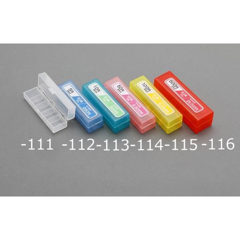 エスコ EA961KA-114 95x25x25mmコインケース(50円/50枚) 1個(ご注文単位1個)【直送品】