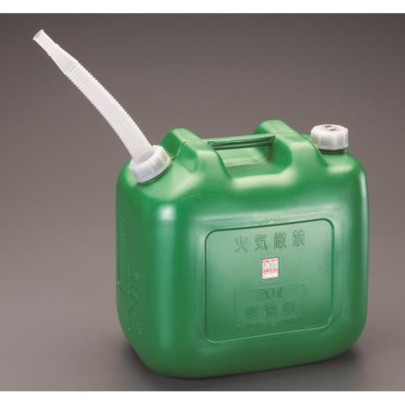 エスコ EA991HA-12 20Lポリ軽油缶(4個) 1個(ご注文単位1個)【直送品】
