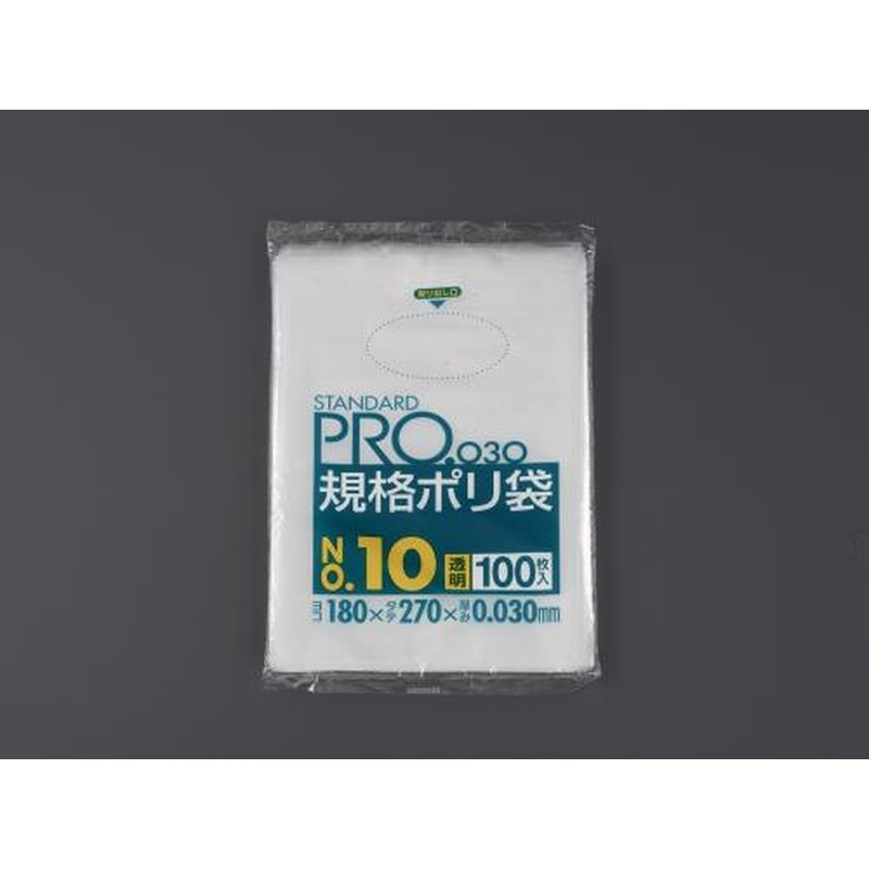 エスコ EA995AD-258 130x250mmポリ袋(透明/100枚) 1個（ご注文単位1個）【直送品】