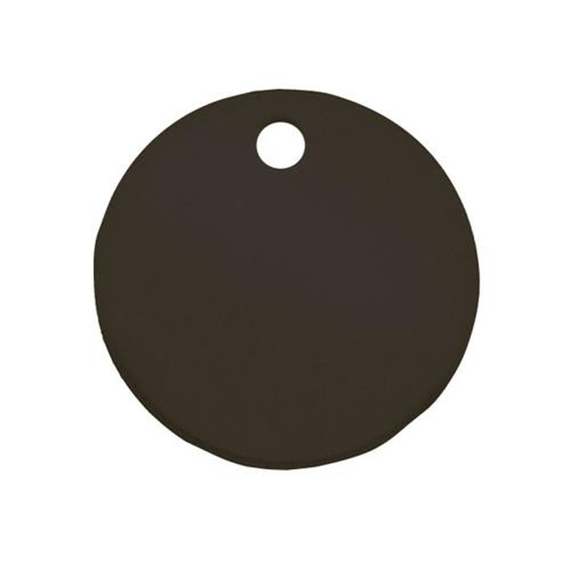エスコ EA591HG-54A 51mmタグブランク(アルマイトアルミ丸/ブラック/5枚) 1個(ご注文単位1個)【直送品】