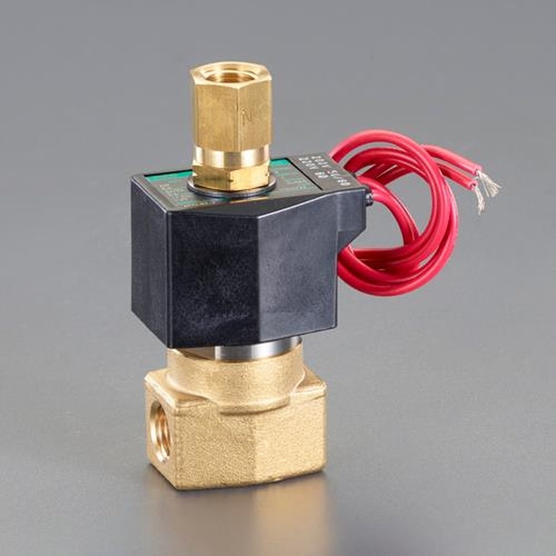 エスコ EA153HK-4 AC200V・Rc1/4”(1.5mm)3方向電磁弁 1個(ご注文単位1個)【直送品】