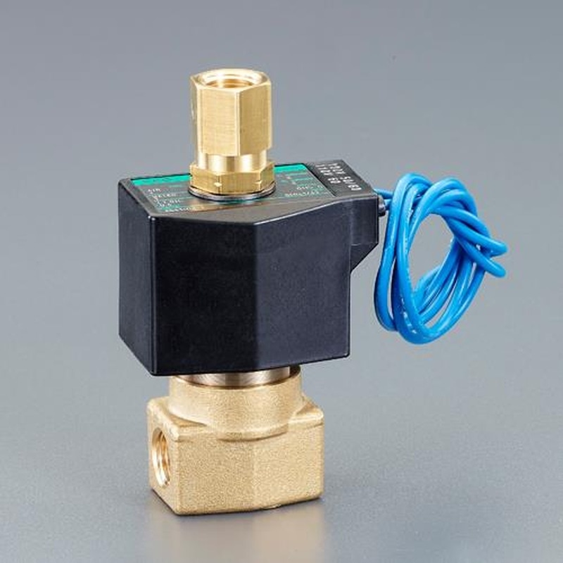 エスコ EA153HK-7 AC100V・Rc3/8”(2.3mm)3方向電磁弁 1個(ご注文単位1個)【直送品】