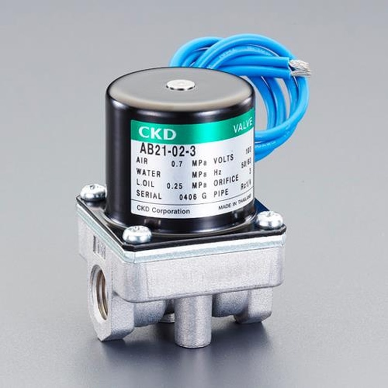 エスコ EA153HA-35 AC100V・Rc1/4”(3.00mm)2方向電磁弁 1個(ご注文単位1個)【直送品】