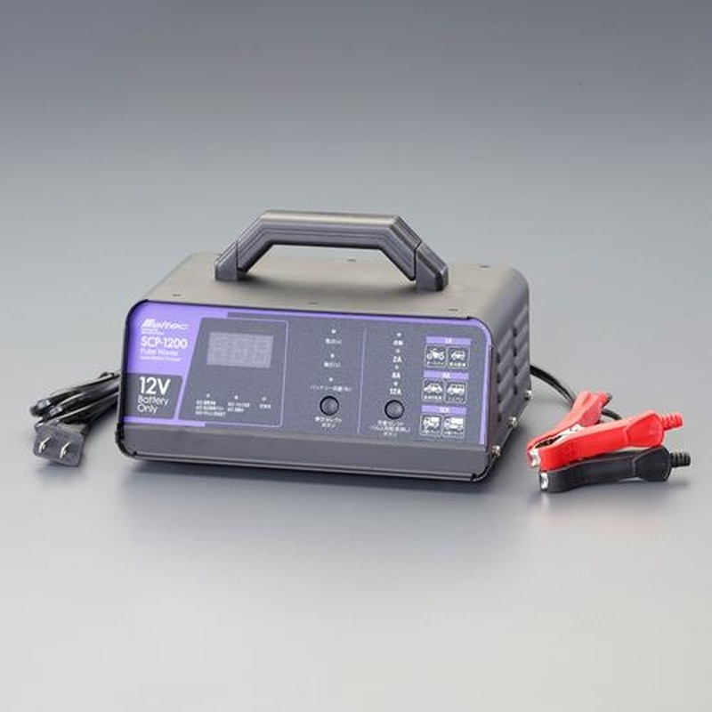 エスコ EA815YA-45 AC100V/6-140Ah自動パルス充電器 1個(ご注文単位1個)【直送品】