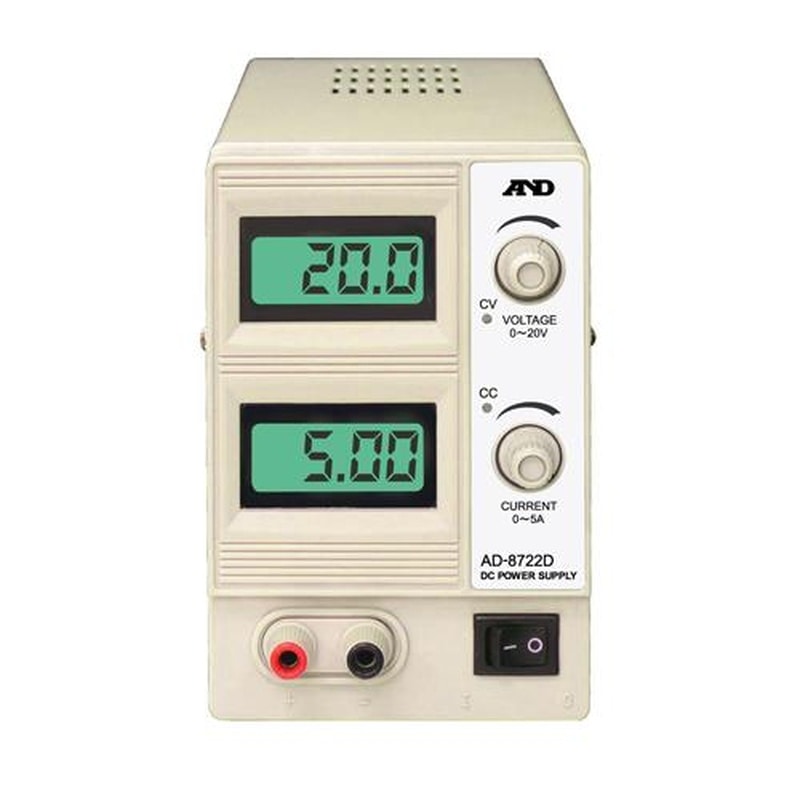 エスコ EA812-2 AC100V→DC0-20V/5.0A直流安定化電源 1個(ご注文単位1個)【直送品】
