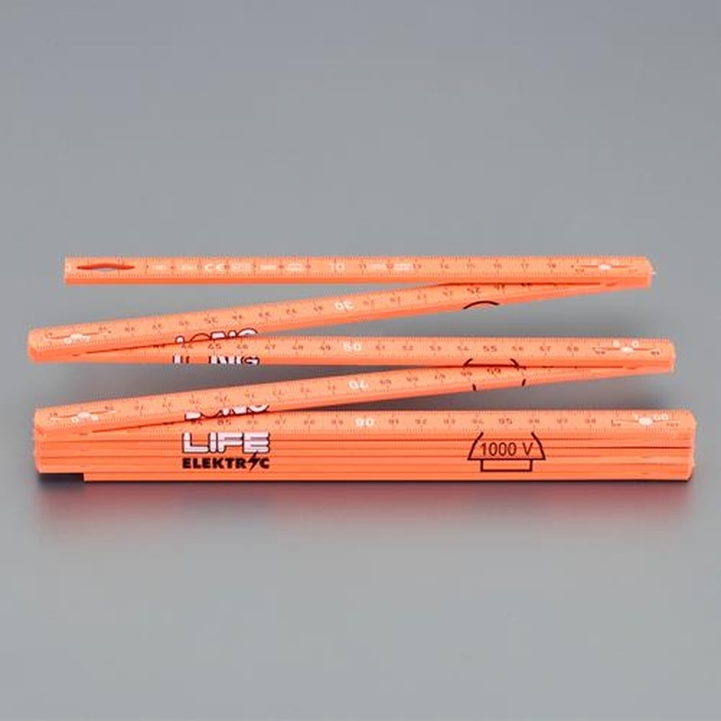 エスコ EA720GR-31 15mmx2.0m絶縁折れ尺(グラスファイバー製) 1個(ご注文単位1個)【直送品】
