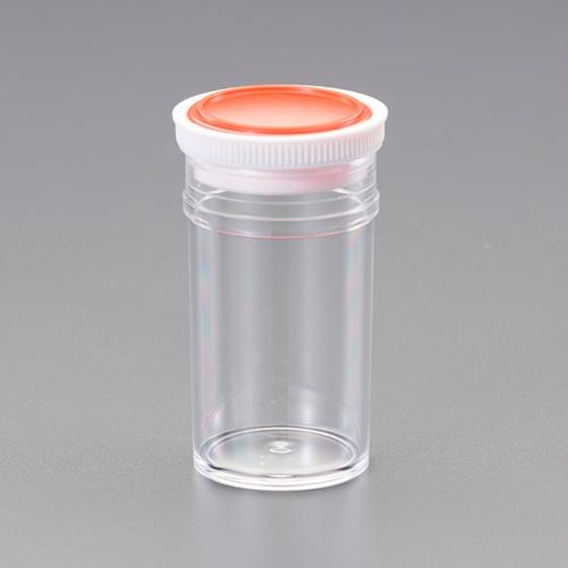 エスコ EA508AF-12 φ25.5x46.5mm/10mlポリ容器(押込フタ式) 1個(ご注文単位1個)【直送品】