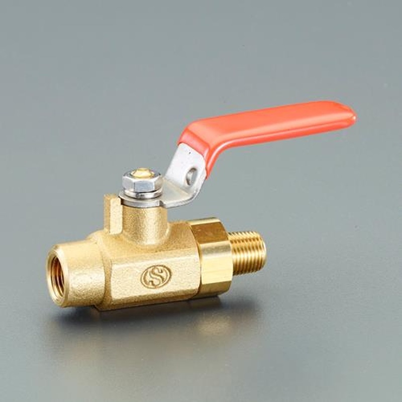 エスコ EA425AG-92 Rc1/4”xR1/4”ミニボールバルブ 1個(ご注文単位1個)【直送品】