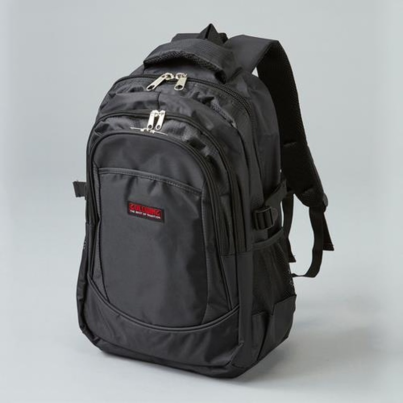 エスコ EA927BH-67 310x150x470mm/19Lリュックサック(ブラック) 1個(ご注文単位1個)【直送品】