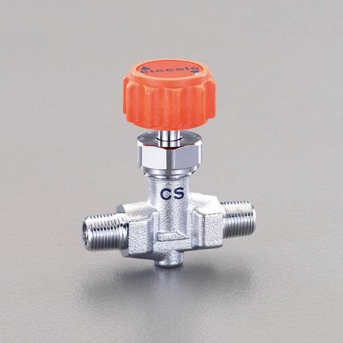 エスコ EA426CS-33A R 3/8xR 3/8ニードルバルブ 1個 （ご注文単位1個）【直送品】