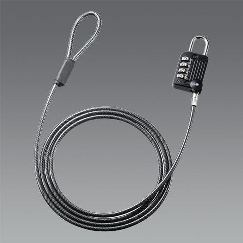 エスコ EA983TS-304 φ4.4mmx1.5mワイヤーロック(ダイヤル錠) 1個(ご注文単位1個)【直送品】