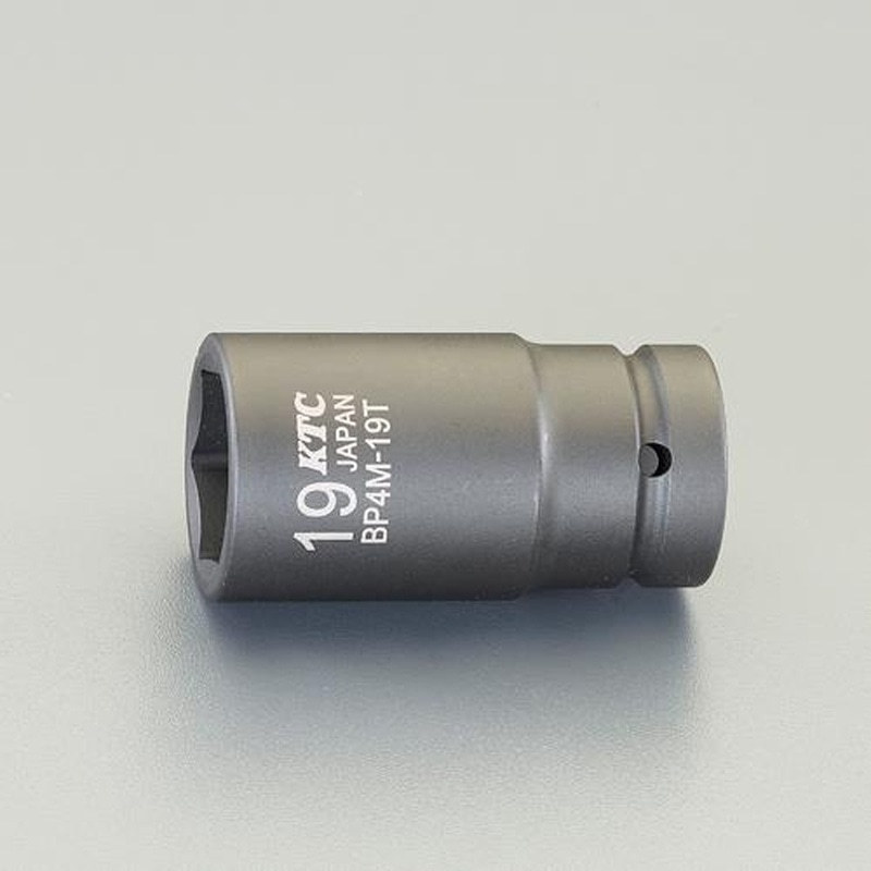 エスコ EA164KE-234 1/2”DRx34mmセミディープインパクトソケット(ピン・リング付 1個(ご注文単位1個)【直送品】