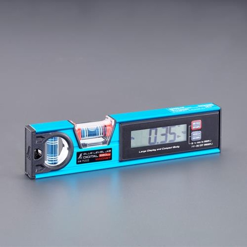 エスコ EA721K-72 220mm充電式デジタルアルミレベル(マグネット付/防水) 1個(ご注文単位1個)【直送品】