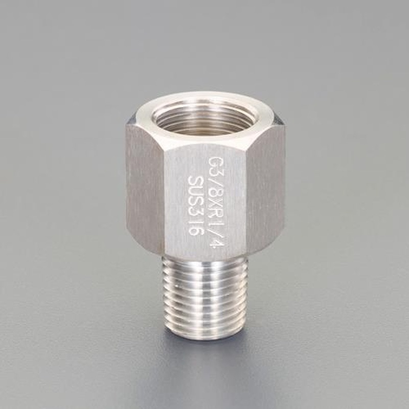 エスコ EA729HB-2 G1/4”xG3/8”ジョイント継手(圧力計用/ステンレス) 1個（ご注文単位1個）【直送品】