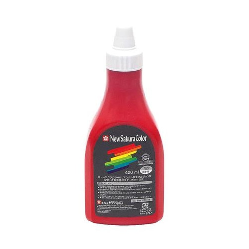 エスコ EA765MV-666 420ml絵具(耐水性/オペラレッド) 1個(ご注文単位1個)【直送品】