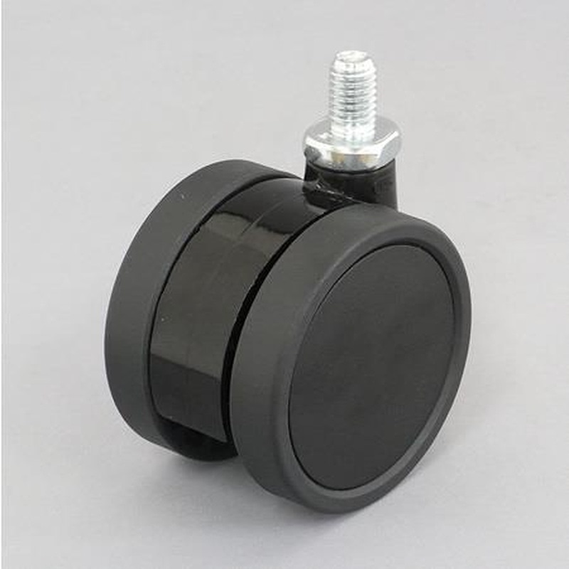エスコ EA986TG-23 60mmキャスター(ツインホイール/U3/8x16山) 1個(ご注文単位1個)【直送品】