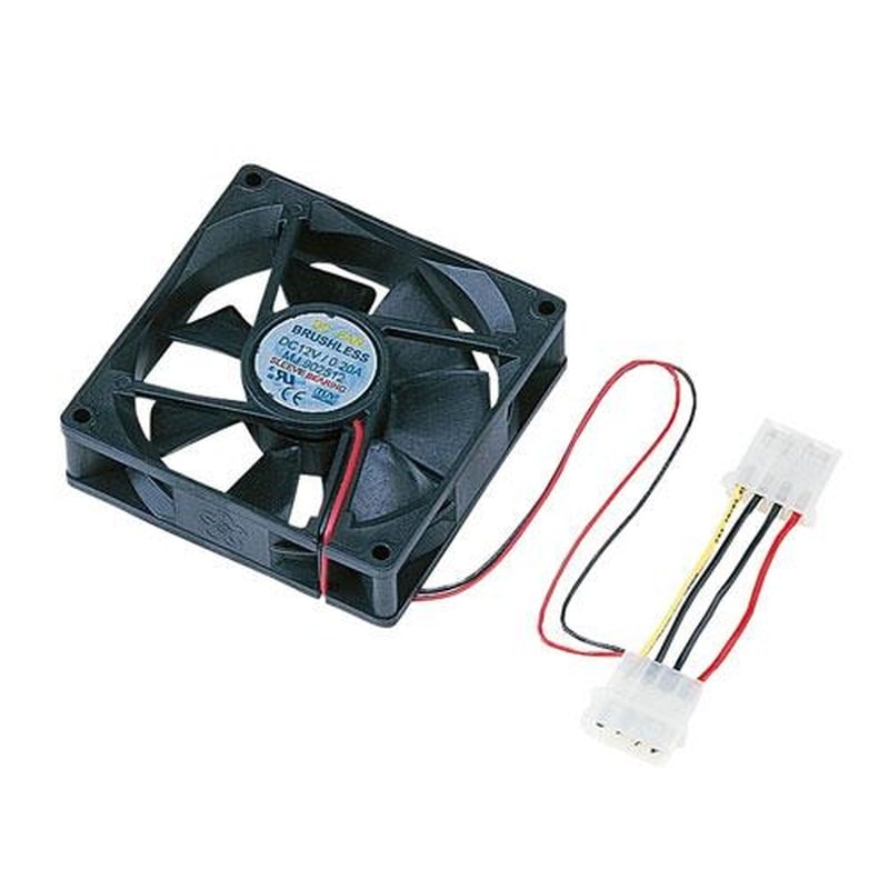 エスコ EA940DS-3 90x90x22mm(DC12V/0.14A)ケース用ファン 1個(ご注文単位1個)【直送品】
