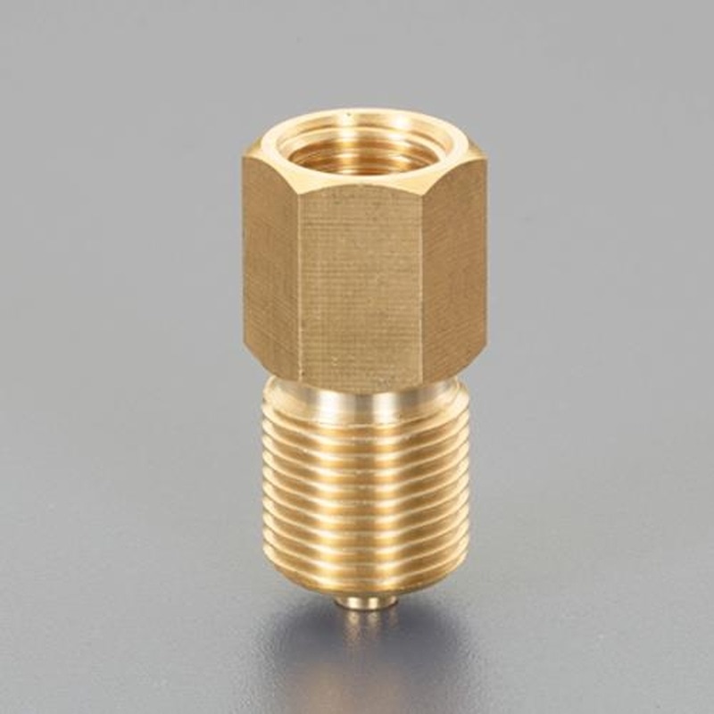 エスコ EA729HA-4 G1/2”xG3/8”ジョイント継手(圧力計用/黄銅) 1個（ご注文単位1個）【直送品】