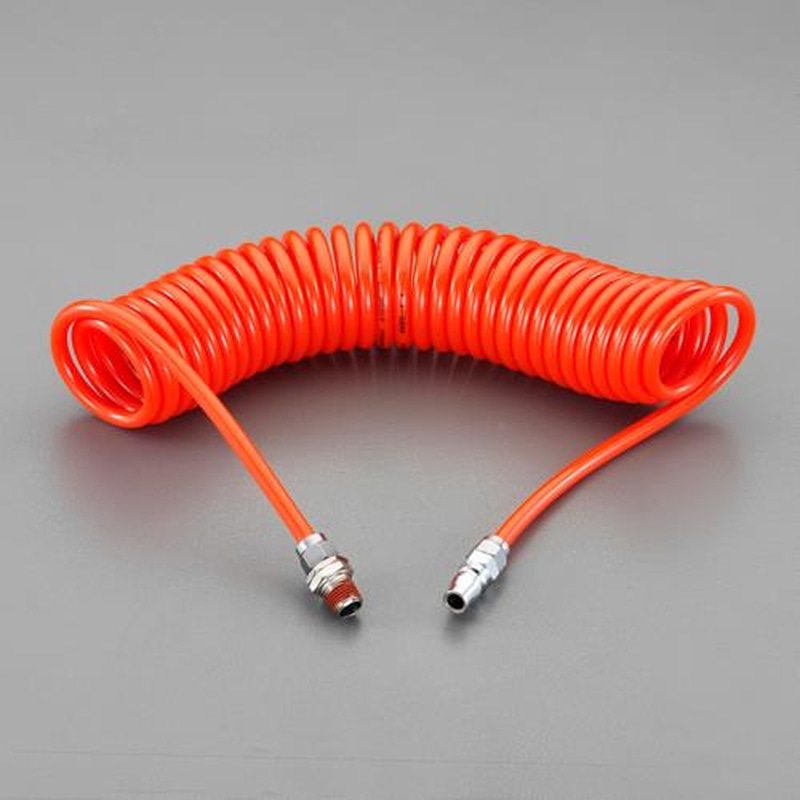 エスコ EA125BA-8 5.0/8.0mmx8mウレタンホース(プラグ付) 1個(ご注文単位1個)【直送品】