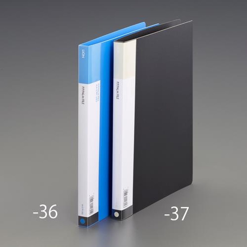 エスコ EA762CF-37 A4/S型パームファイル(黒/10冊) 1個(ご注文単位1個)【直送品】