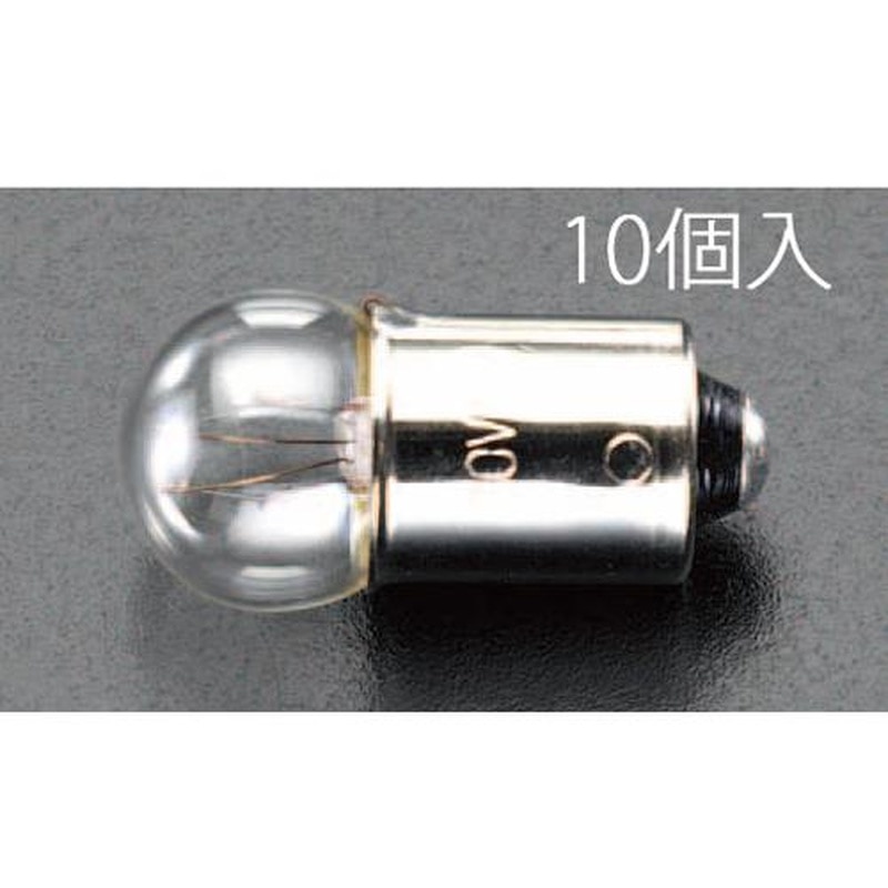 エスコ EA758ZA-107 24.0V/0.11A/BA9Sパイロット球(10個) 1個(ご注文単位1個)【直送品】