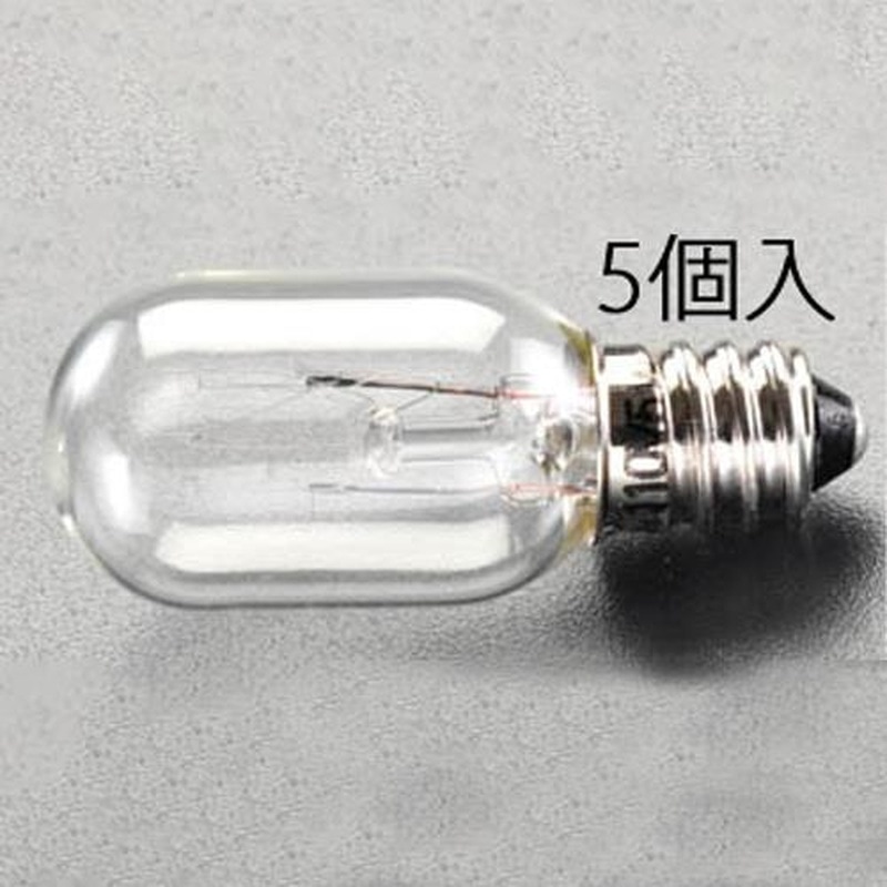 エスコ EA758ZA-181 24.0V/3.0W/E12中ナツメ球(5個) 1個(ご注文単位1個)【直送品】