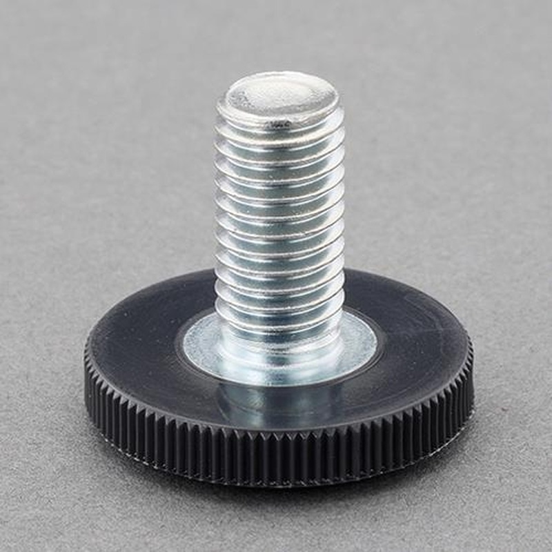 エスコ EA949HA-86 φ20mm/M8x15/180kgアジャスターボルト(薄型) 1個(ご注文単位1個)【直送品】