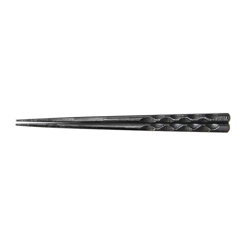 山下工芸 木製男箸 大亀甲 黒 27028470 1組（ご注文単位1組）【直送品】