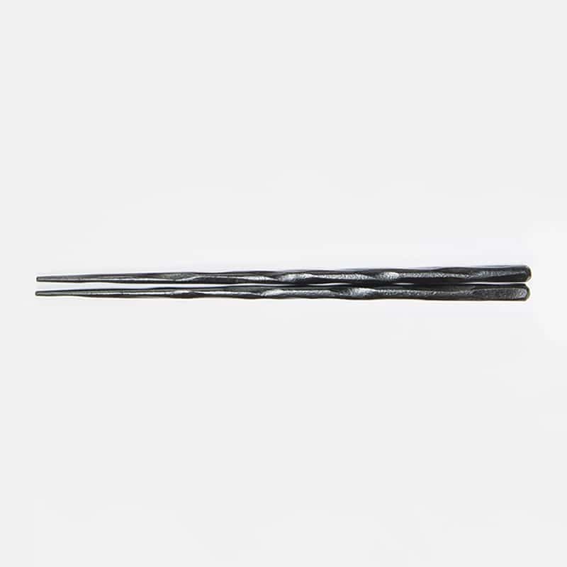 山下工芸 木製ネジリ箸 黒 27028520 1組（ご注文単位1組）【直送品】