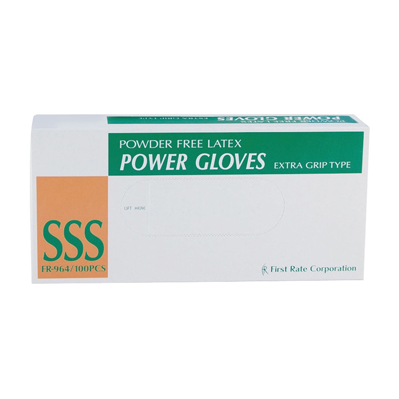 パワーグローブ パウダー無 FR-964 SSS 100枚入 10個/箱(ご注文単位1箱)【直送品】
