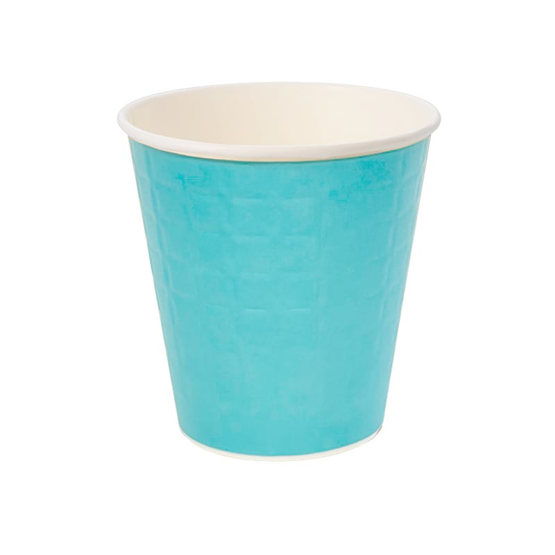 スマイル 紙コップ モデレカップ 9オンス(260ml) ターコイズ 50個