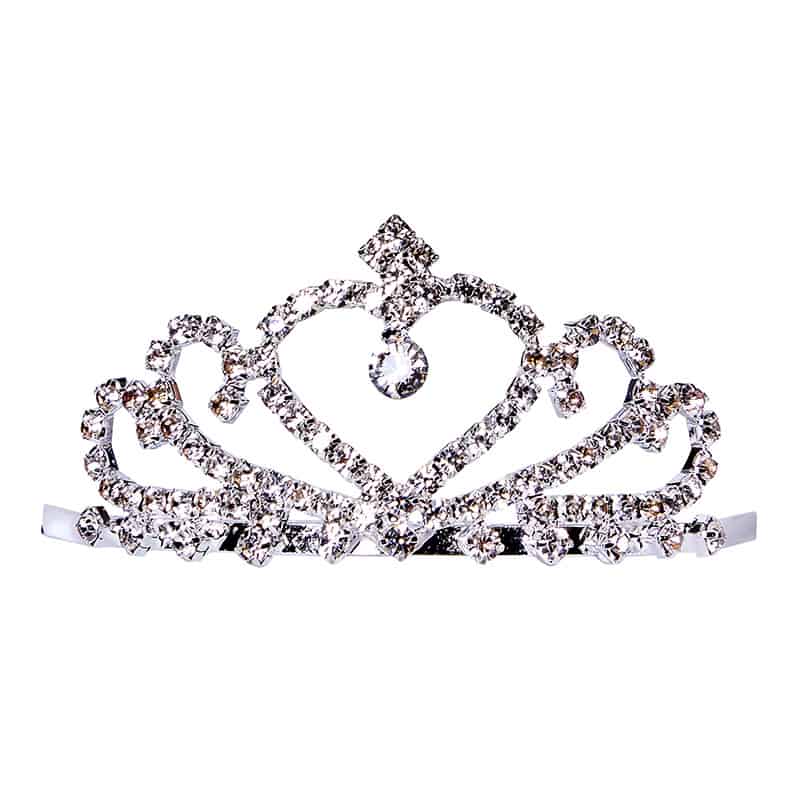 クリアストーン コスチューム ハピバ プリンセスティアラコーム 1個（ご注文単位1個）【直送品】