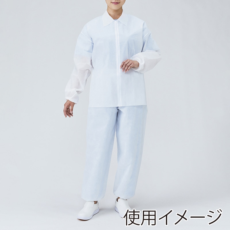 メディテックジャパン FJジャケット L FJJ-L ホワイト 10枚/袋(ご注文単位10袋)【直送品】