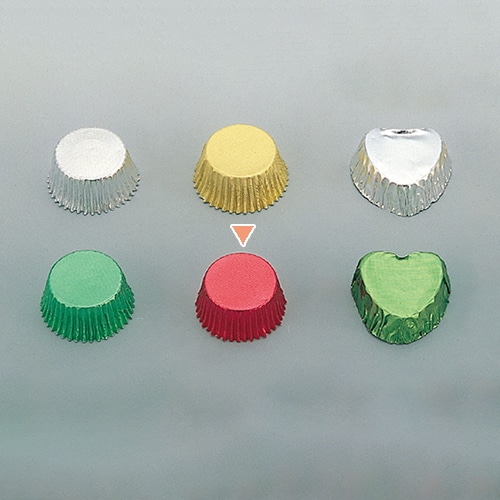 チョコカップ 9012 丸 赤 528000040 2000枚/束(ご注文単位1束)【直送品】