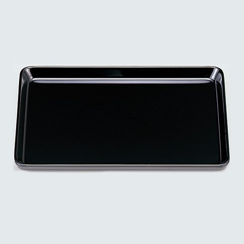 若泉漆器 名刺盆 黒 本漆塗 8寸 1-128-25 1個(ご注文単位1個)【直送品】