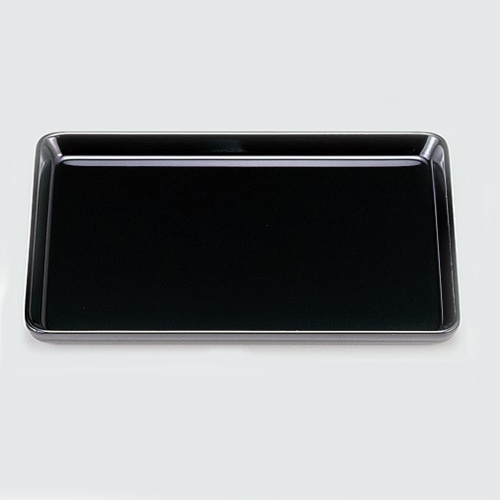 若泉漆器 名刺盆 黒 本漆塗 7寸 B-12-56 1個(ご注文単位1個)【直送品】