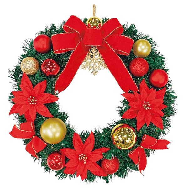 アルファ クリスマスアレンジリース 50cm TA5-3167 1個(ご注文単位1個)【直送品】