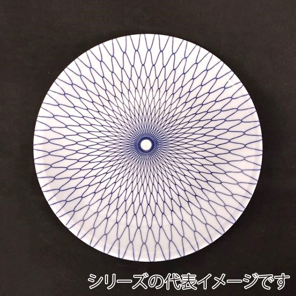 ニシキ プラスチック皿 丸皿 D-30 網目ブルー 10枚/袋(ご注文単位20袋)【直送品】