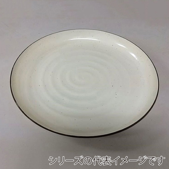 ニシキ プラスチック皿 益子 30 茶フチ 10枚/袋(ご注文単位10袋)【直送品】