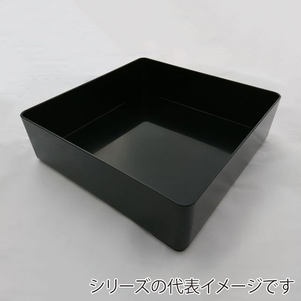 ニシキ 重箱容器 飛鳥 角型 本体 1尺(60) 黒 5枚/袋(ご注文単位4袋)【直送品】