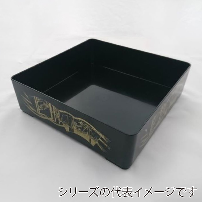 ニシキ 重箱容器 飛鳥 角型 本体 尺2 扇 5枚/袋(ご注文単位4袋)【直送品】