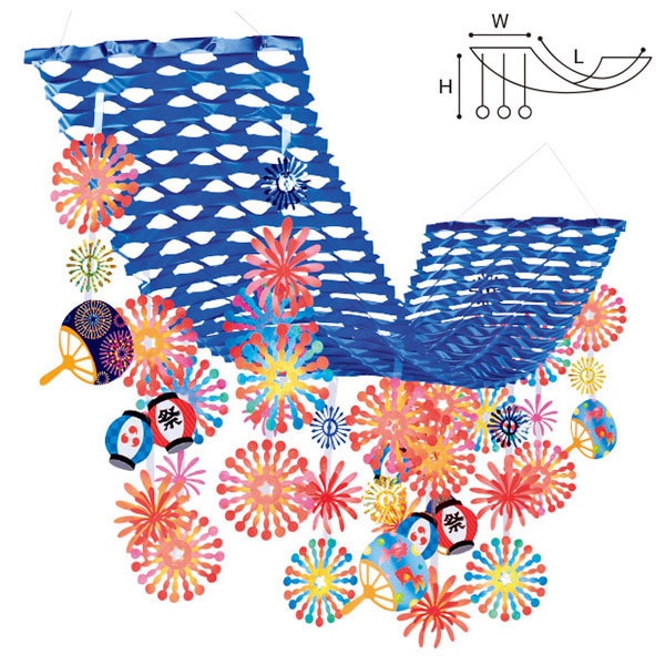 アルファ 提灯花火プリーツハンガー TA2-1170 1個(ご注文単位1個)【直送品】