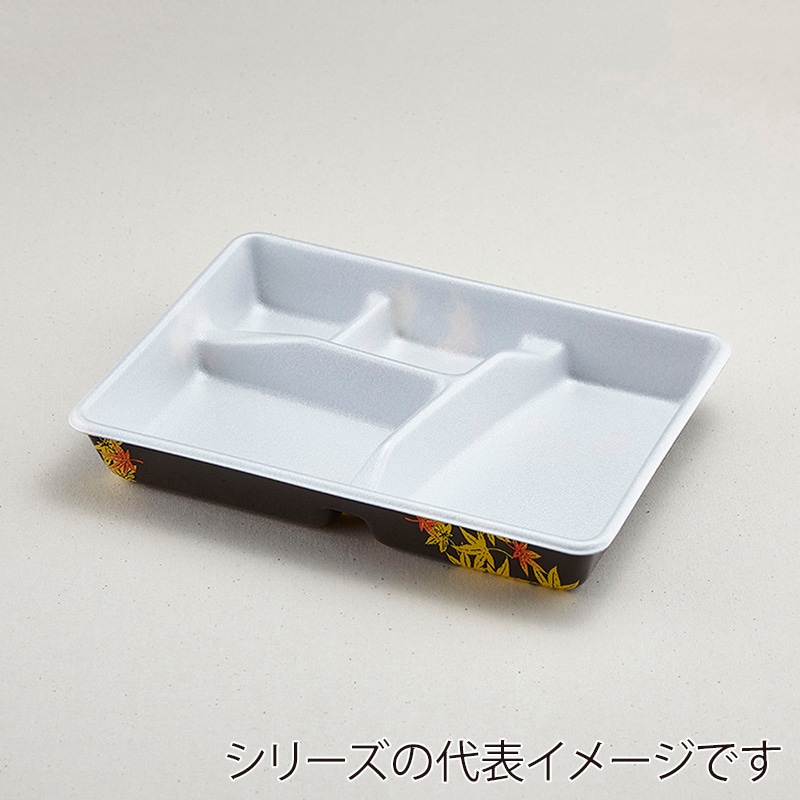 青葉紙業 弁当容器 本体 F-7 もみじ 210318 25個/袋（ご注文単位12袋）【直送品】