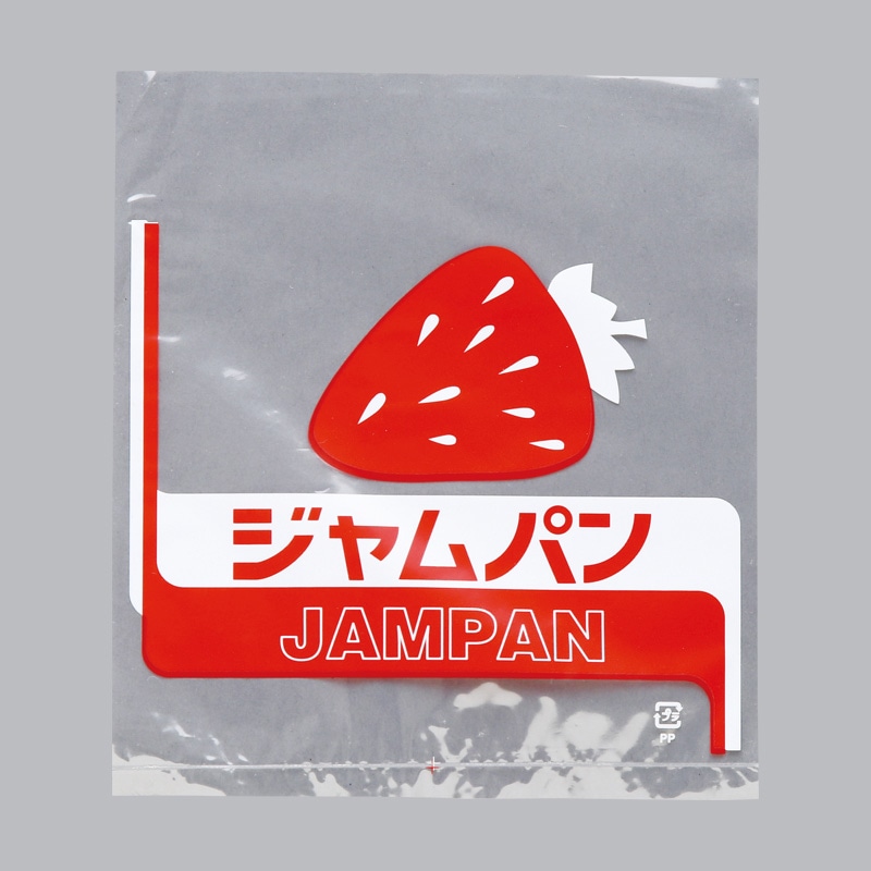 大阪ポリヱチレン販売 パン袋 レトロ調 ジャムパン No.30 4039 100枚/袋(ご注文単位10袋)【直送品】