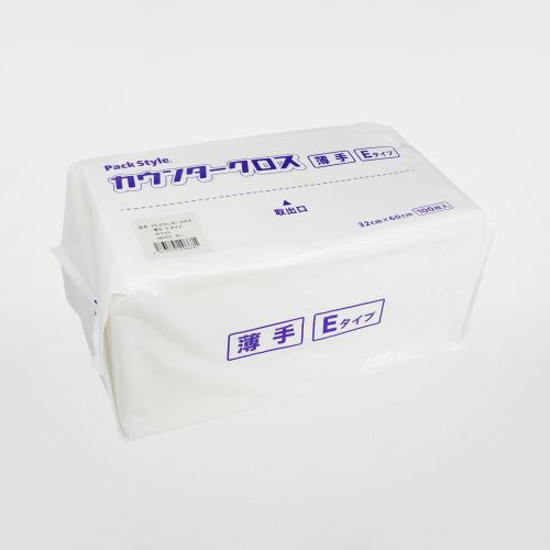 パックスタイル カウンタークロス　薄E 白　R 00708167 100枚/袋（ご注文単位12袋）【直送品】